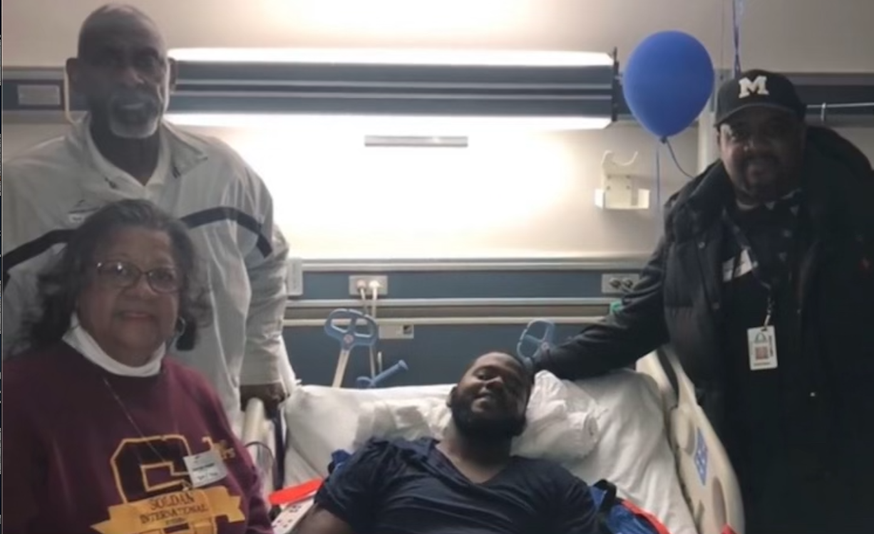Family photo of Jaylen and Ronald Walker